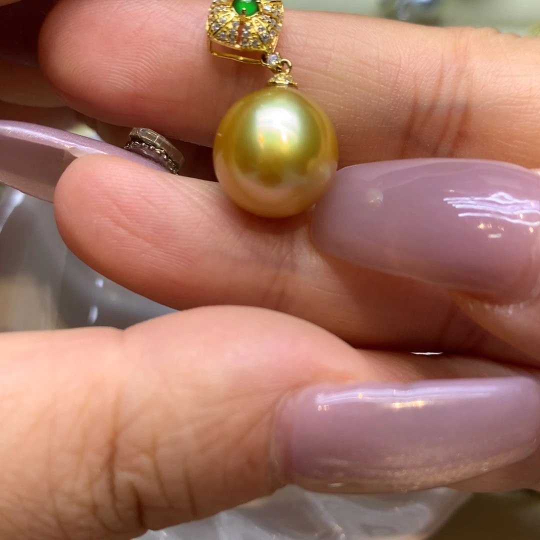 颈饰银S925镶嵌海水珍珠