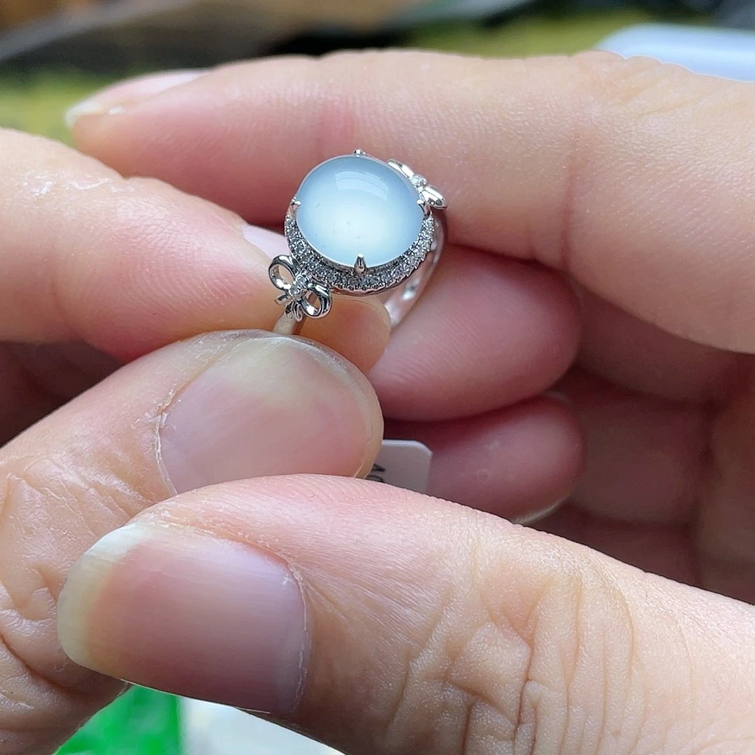 翡翠颈饰18K金镶嵌随***a回流