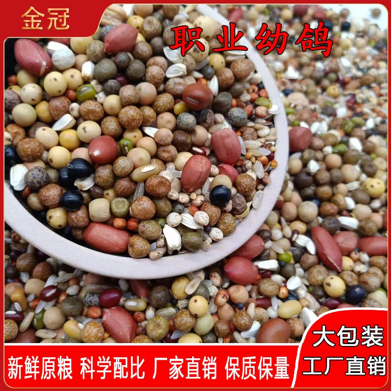 金冠鸽粮职业幼鸽大包装48斤装赛鸽信鸽观赏鸽饲料