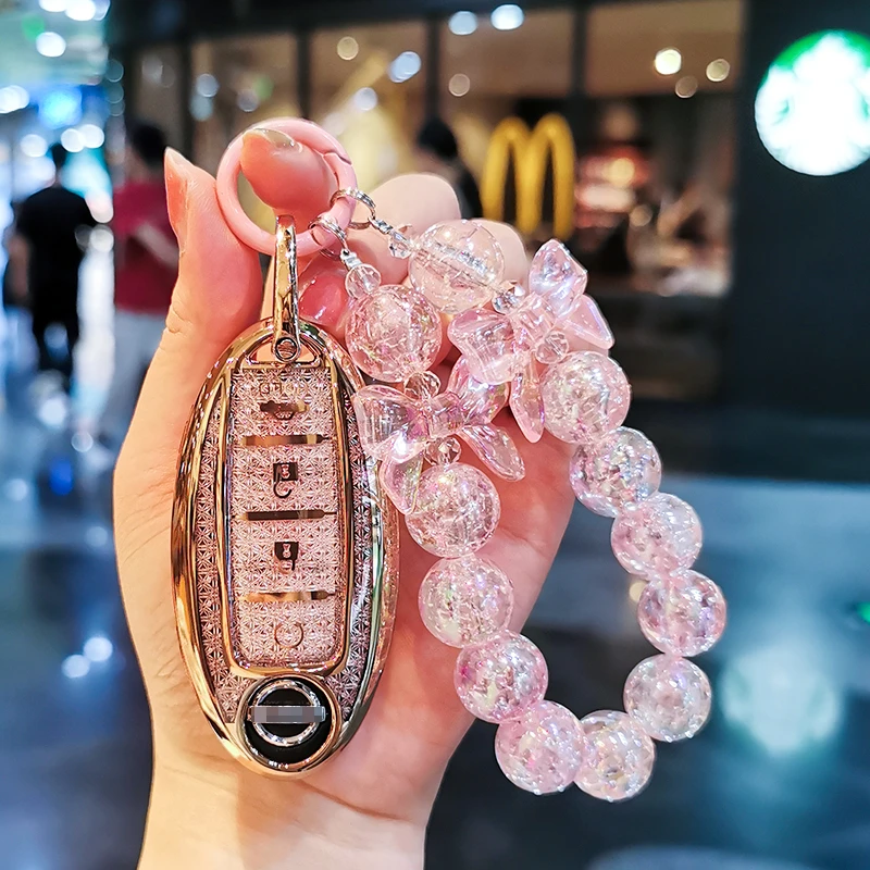 适用日产钥匙套14代轩逸天籁奇骏逍客骐达尼桑劲客楼兰蓝鸟壳扣女