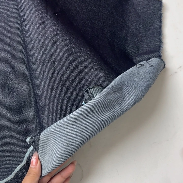 混纺藏青色弹力牛仔2米