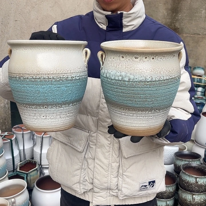 红陶泡泡两个口径19高度21