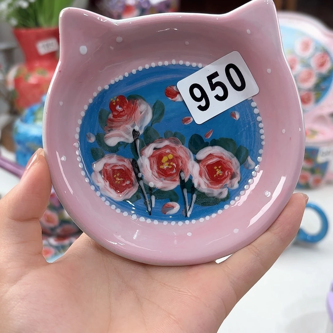 景德镇手绘高温釉下彩陶瓷茶具
