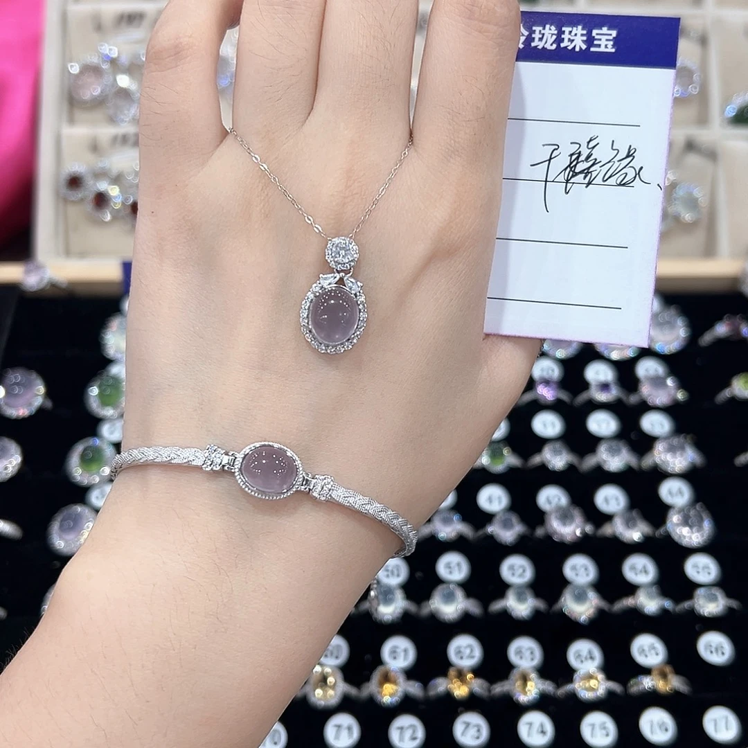 千***庆戒指紫晶银S925镶嵌