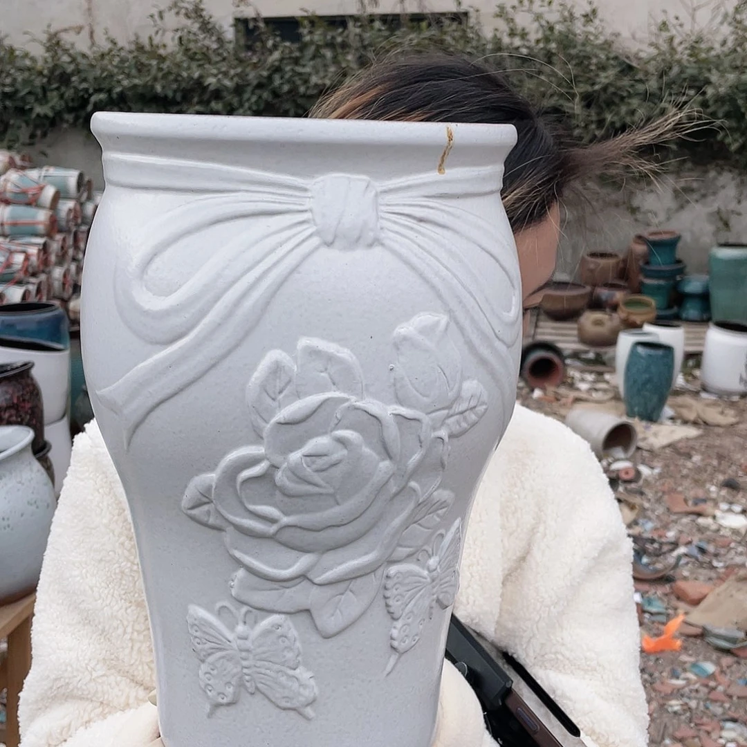 红陶王嫂花盆0125-42