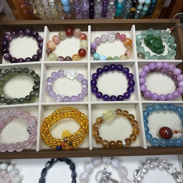 烟晶手链银S925镶嵌