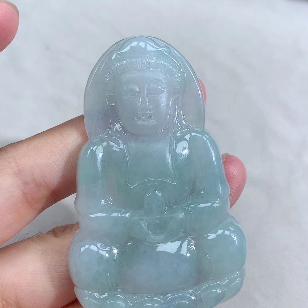 颈饰未镶嵌翡翠观音