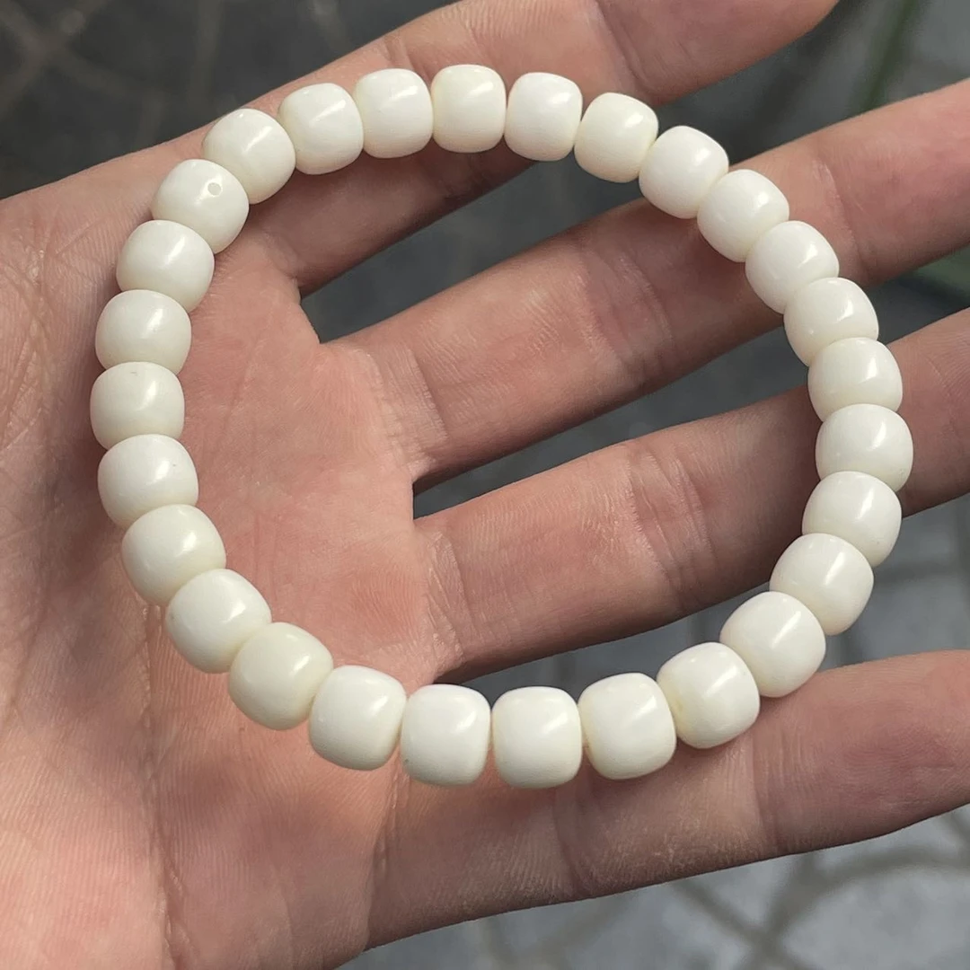 【佳哥严选】 J15498-龙脊菩提老型小白龙单圈手串-8*7mm左右