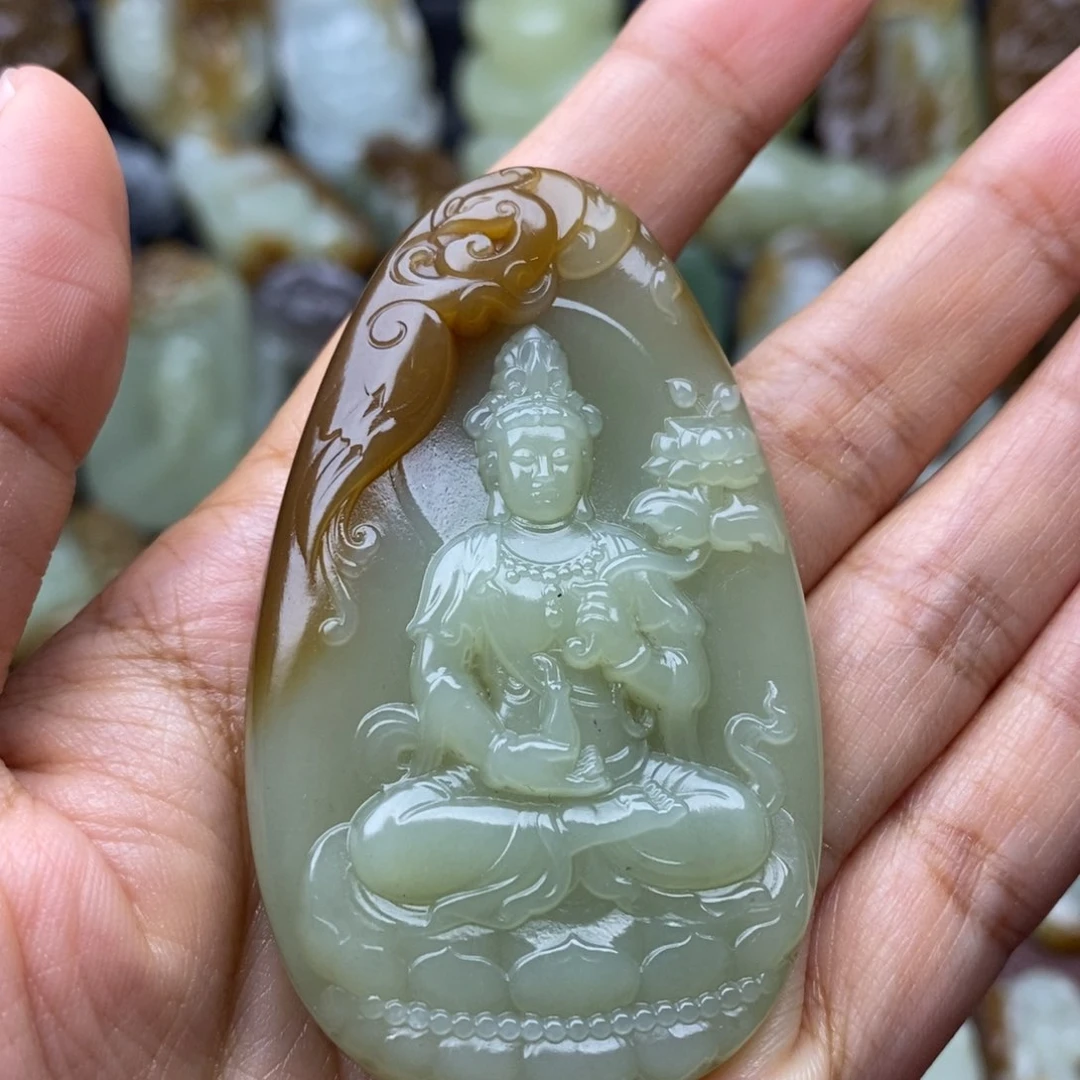 项链未镶嵌和田玉（糖玉）凯**来