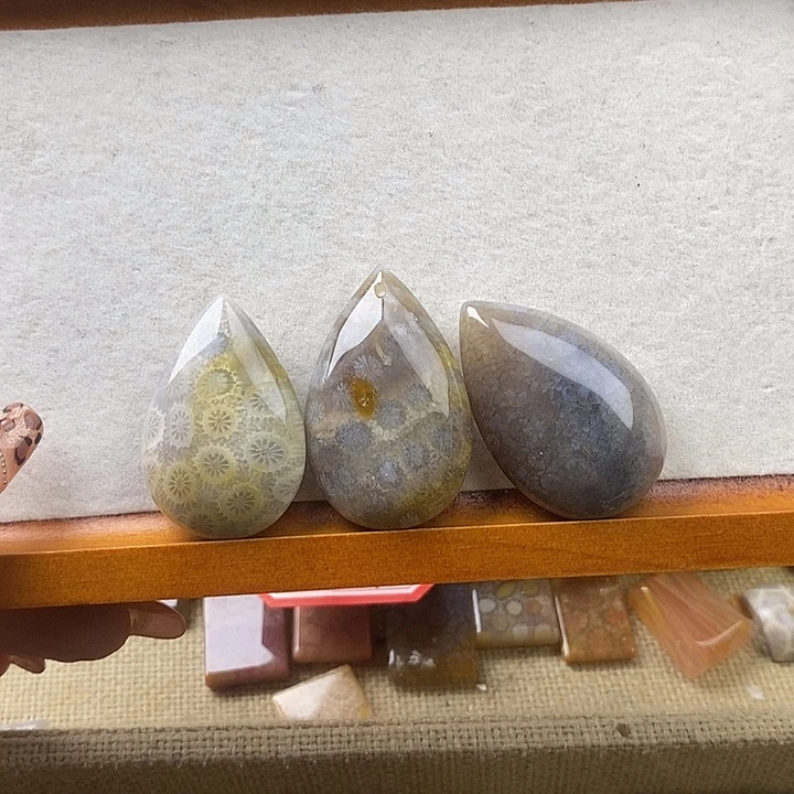 小***美硅化珊瑚（珊瑚玉）未镶嵌颈饰