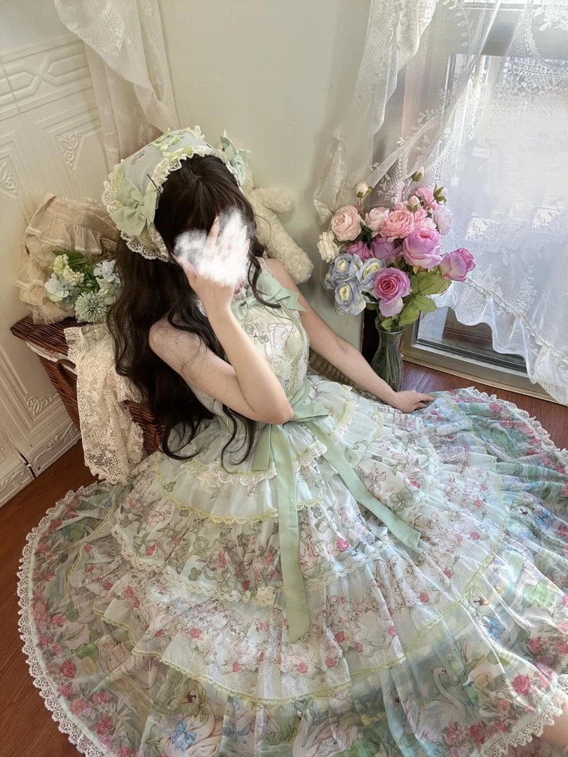 田园新款风lolita优雅日常lo裙可爱（收藏加购送头巾～）