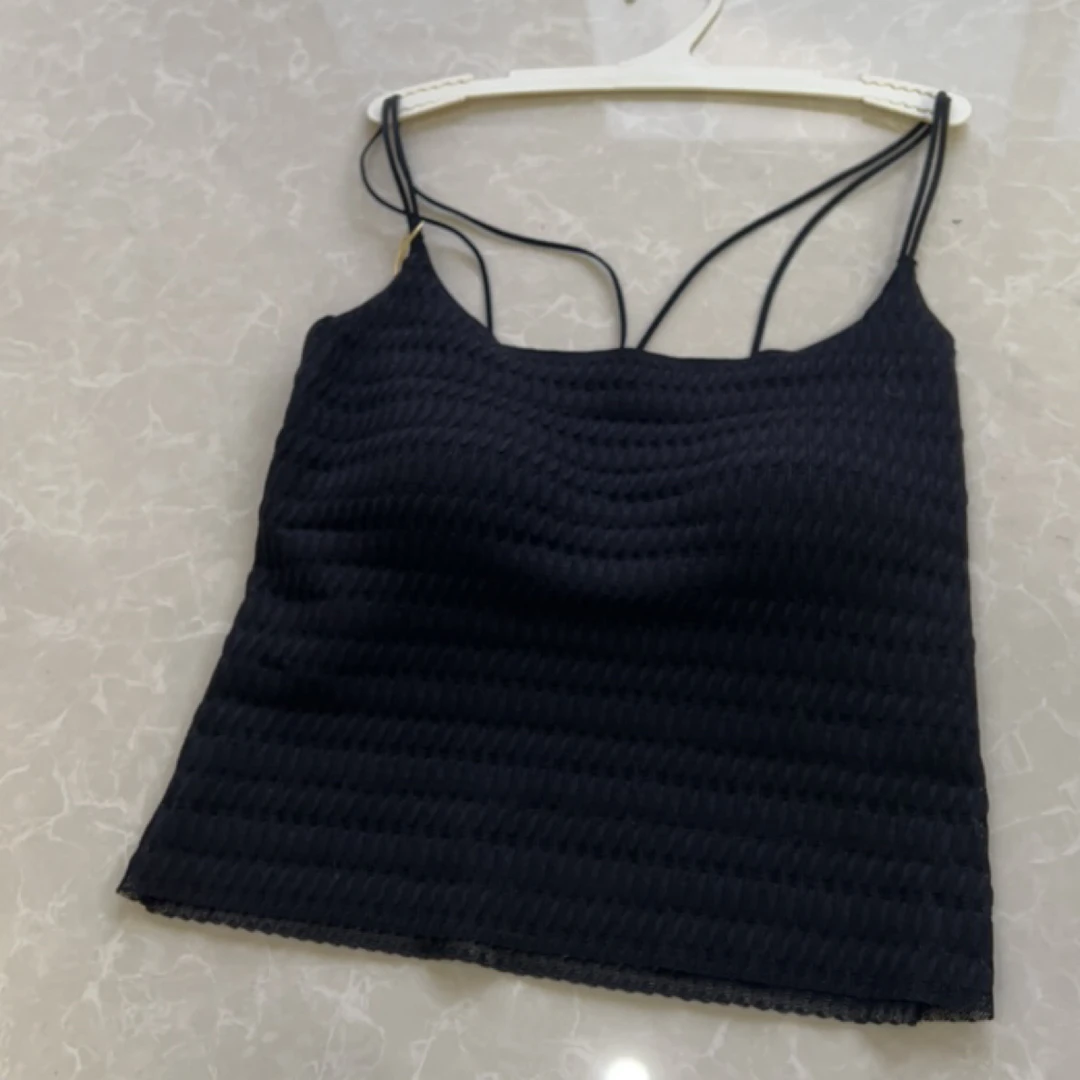 四季白色百搭带胸垫美背长款打底吊带背心内搭外穿