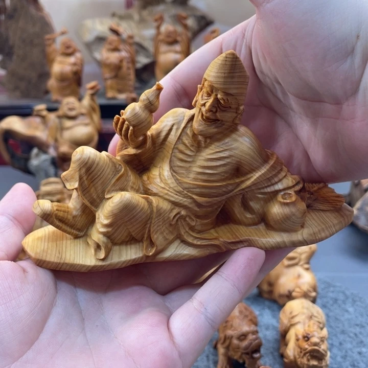 柏木（崖柏）精**作太行崖柏根雕摆件