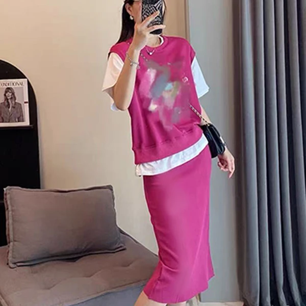 L外胸118-150T胸114-150腰62-110长74减龄简约三件套套装 9749