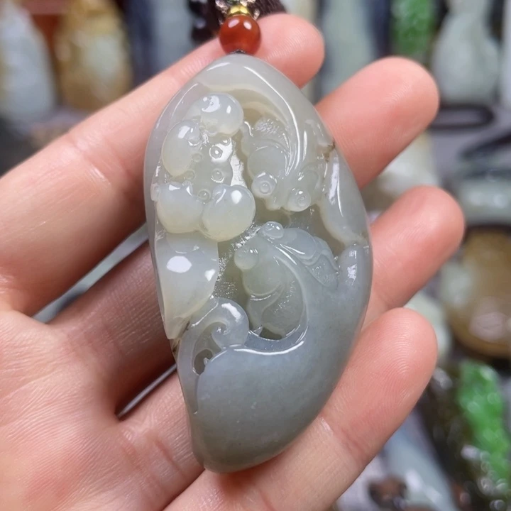 和田玉未镶嵌挂件