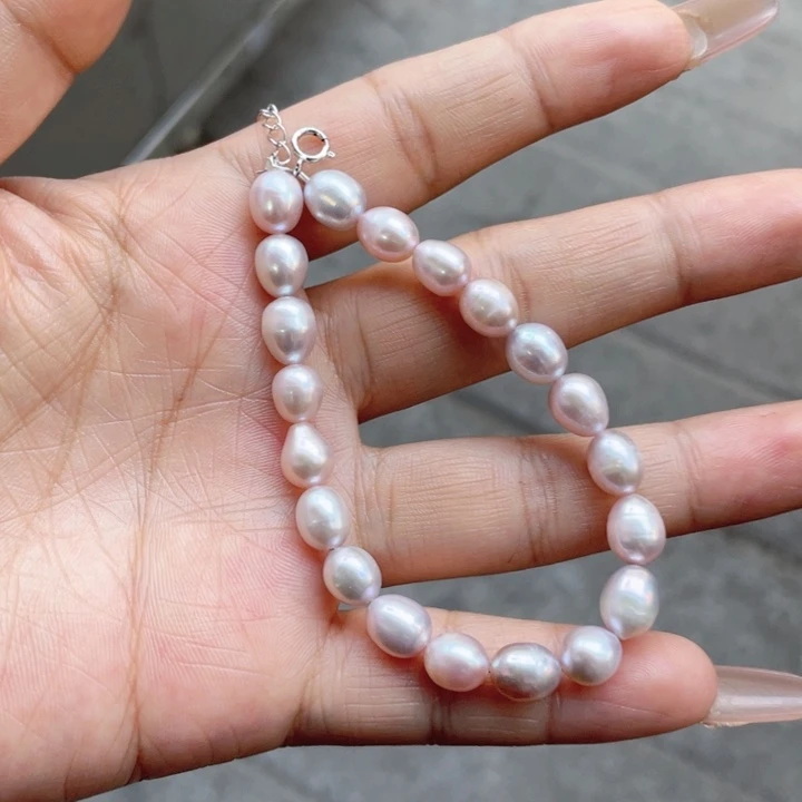 淡水珍珠颈饰银S925镶嵌