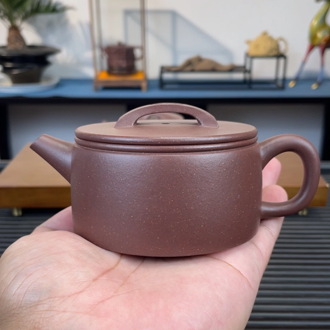 茶壶紫砂底槽青汉瓦200cc