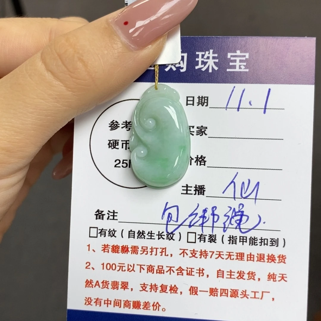 颈饰未镶嵌翡翠如意