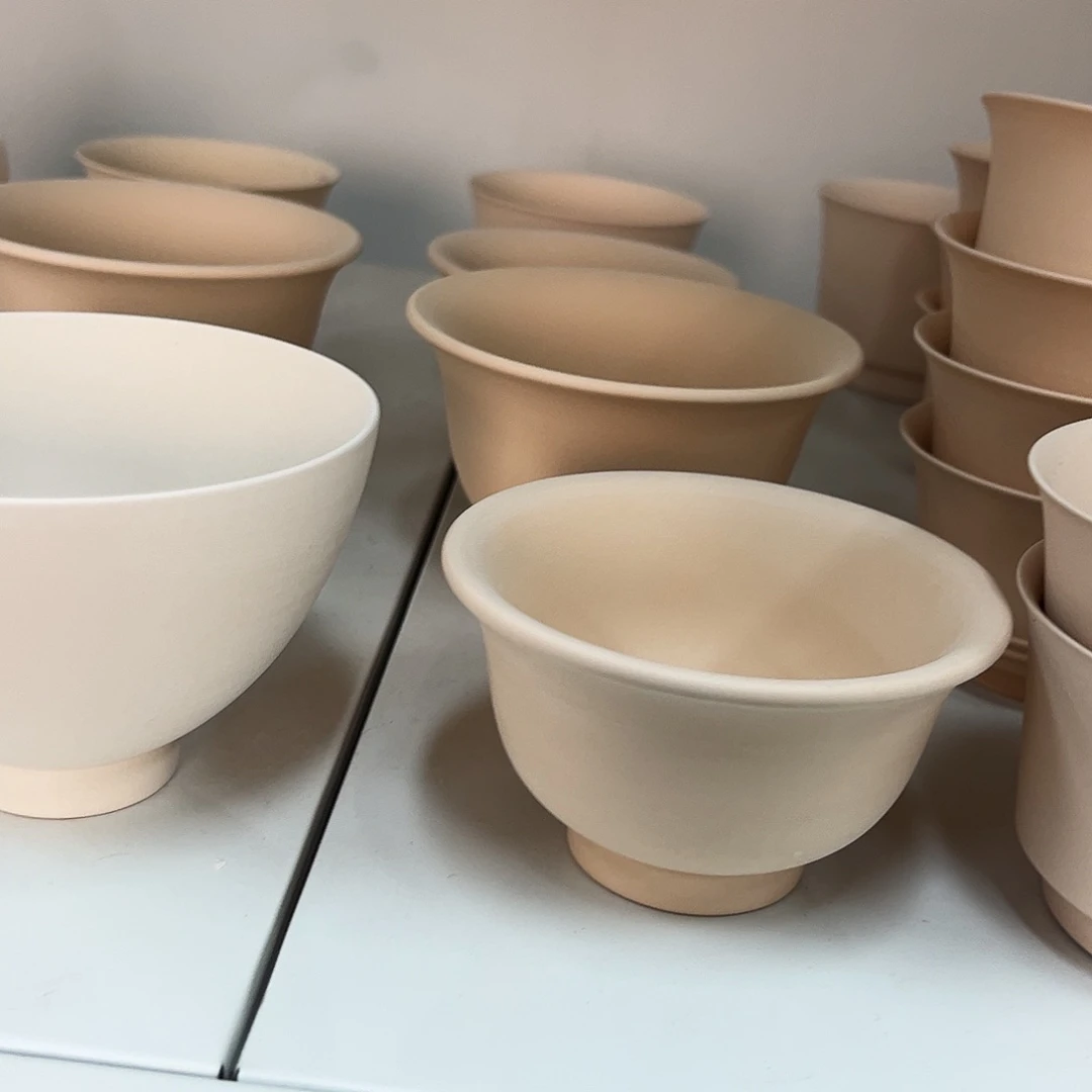 C六个小压手杯纯手工手绘定制