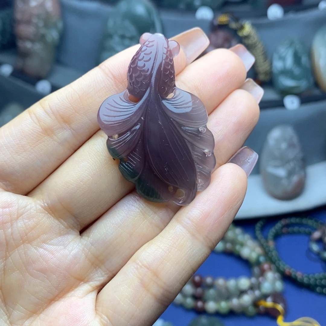 玛瑙/玉髓未镶嵌吊坠(不含链)