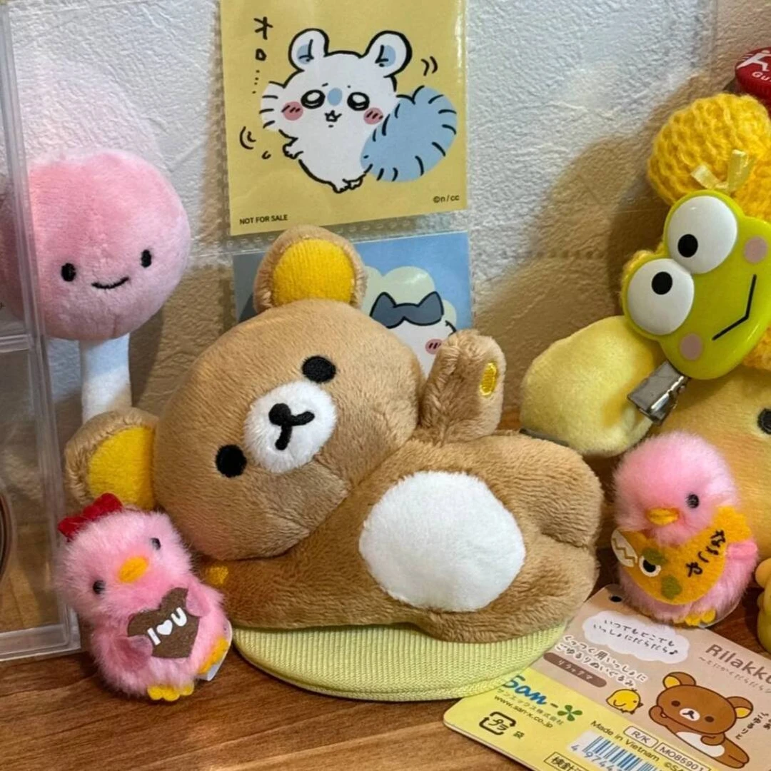 【来了】慵懒轻松熊磁吸挂件松弛熊哥毛绒公仔玩偶生日礼物