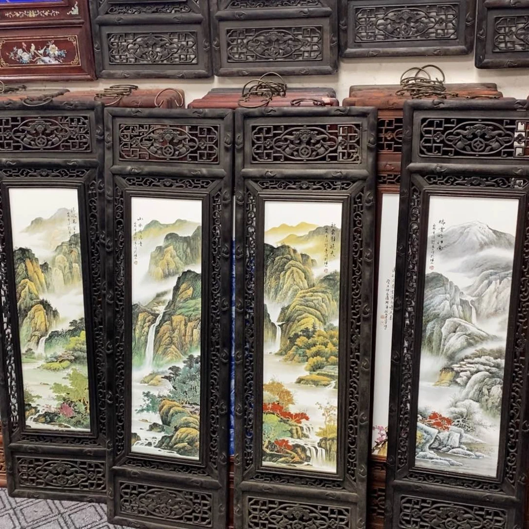 瓷片1.2*36*4景德镇瓷板画柴窑烧制
