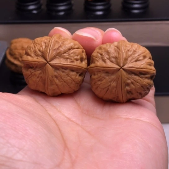 文玩核桃把件楊*聚宝盆四楞16