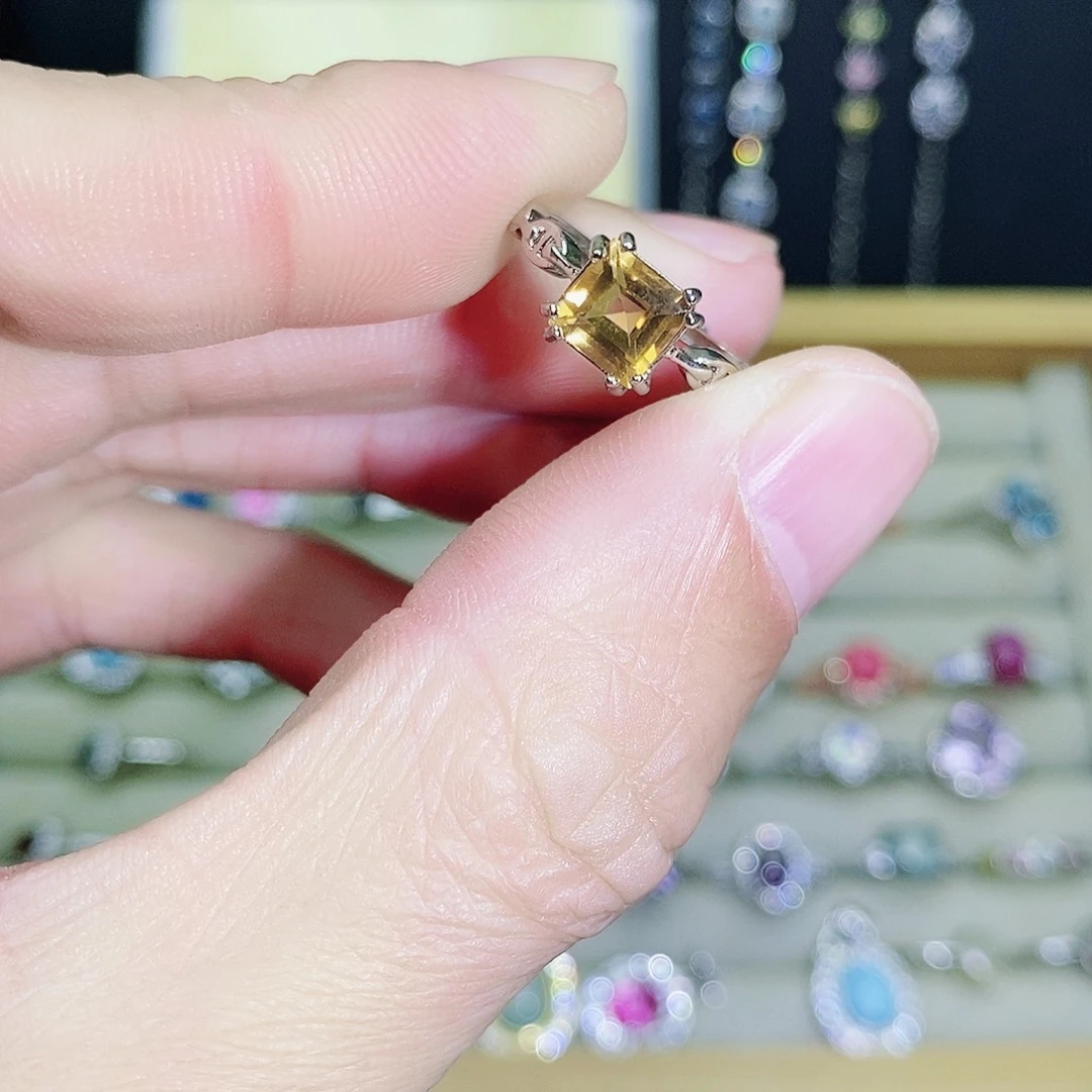 未镶嵌戒指黄晶599