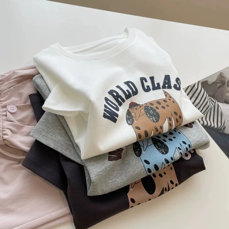 ARRLMORRE品牌【不象】双面高支密水柔棉显瘦短袖T