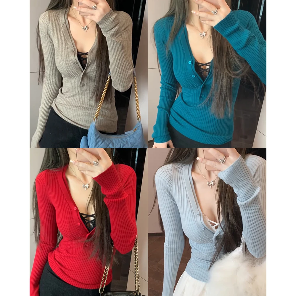 【mimius】&喵喵 25春夏纯欲V领打底衫 汉服() WF12075