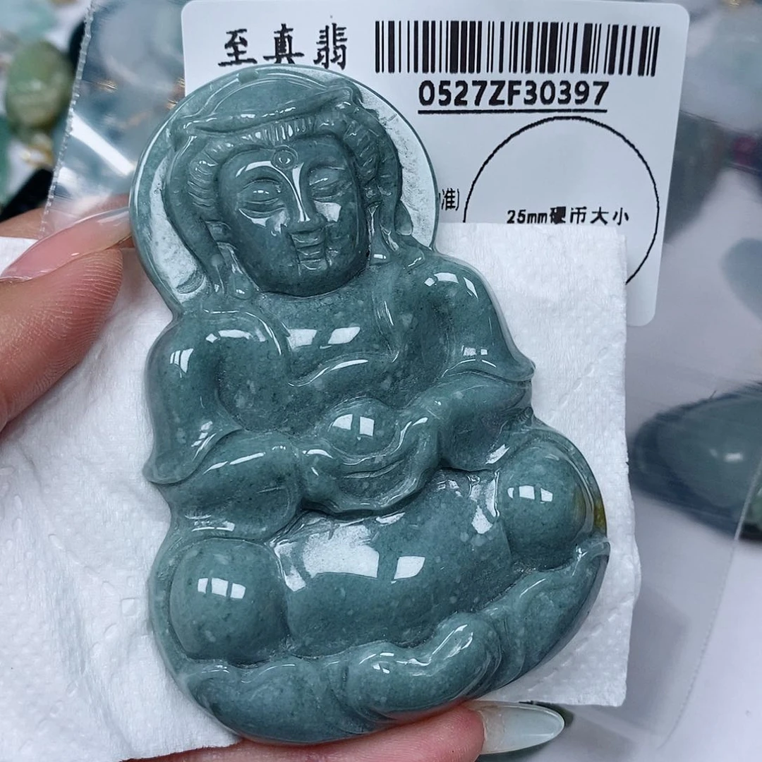 翡翠未镶嵌吊坠(不含链)