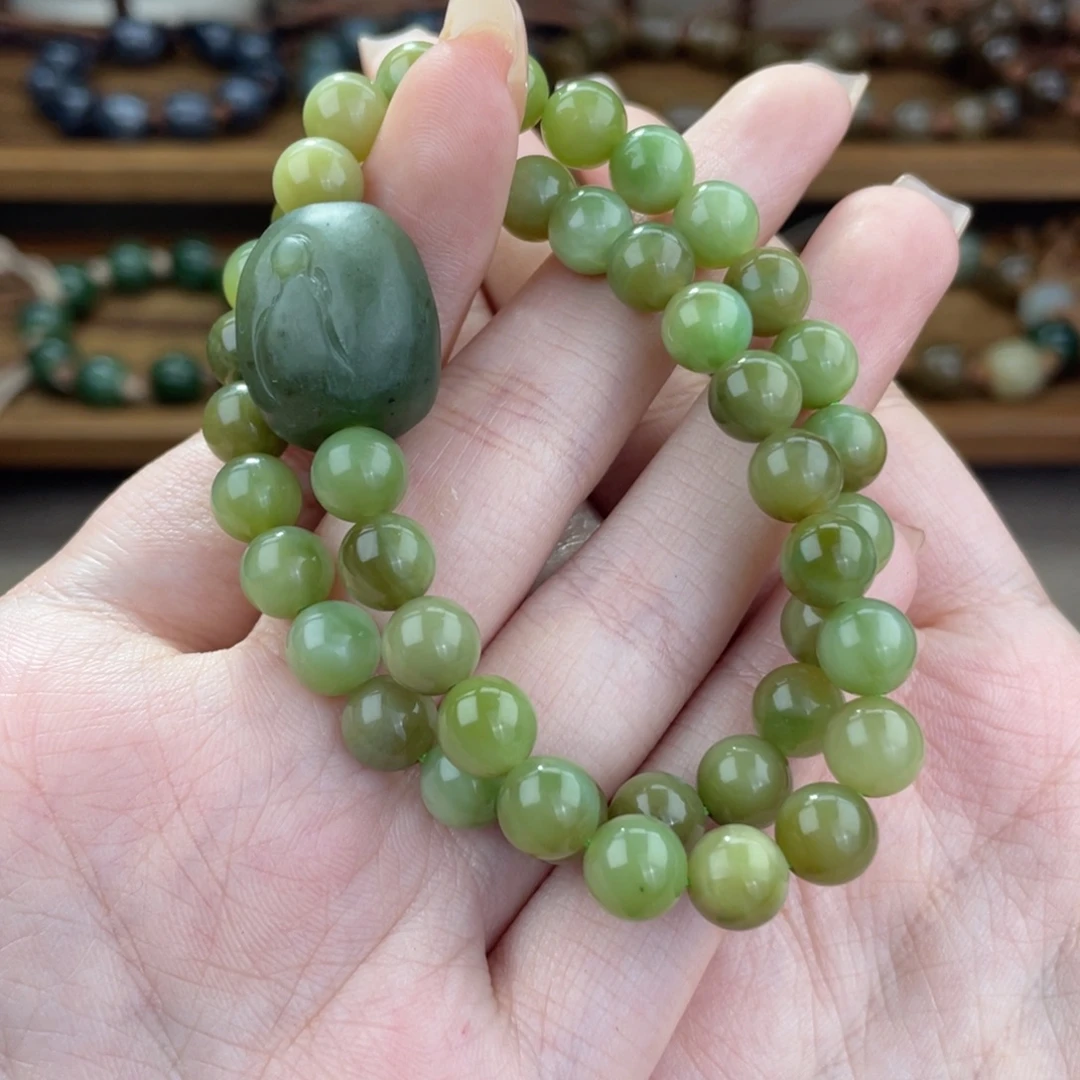 和田玉未镶嵌手链