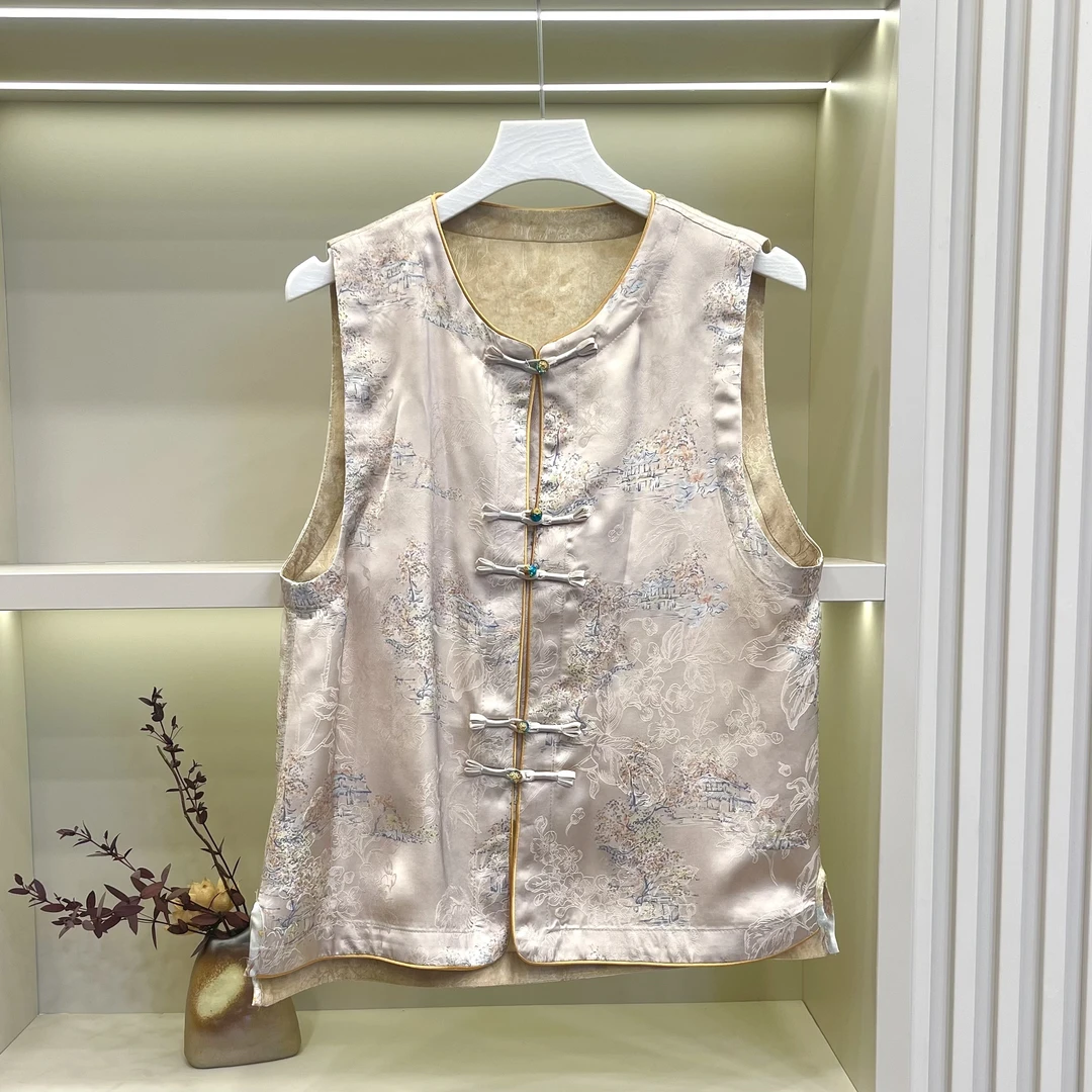 【彩缕马甲】新中式手工上衣YC