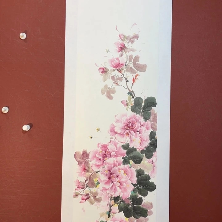 国画听兰老师花鸟