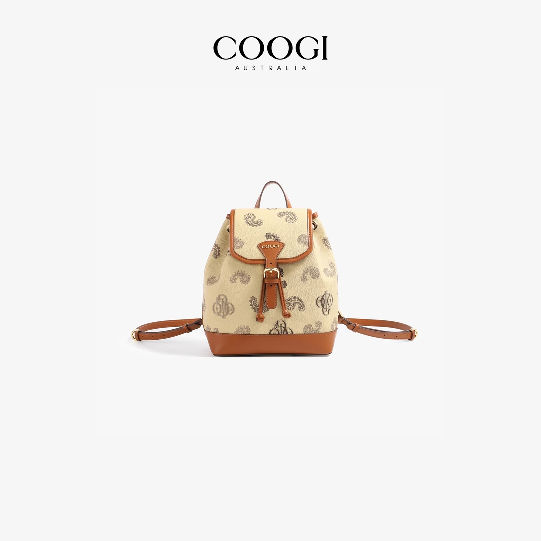 COOGI小号双肩包2025新款腰果花系列轻奢复古通勤包送老婆送妈妈