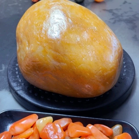 有机玻璃新疆金丝玉摆件 不包邮