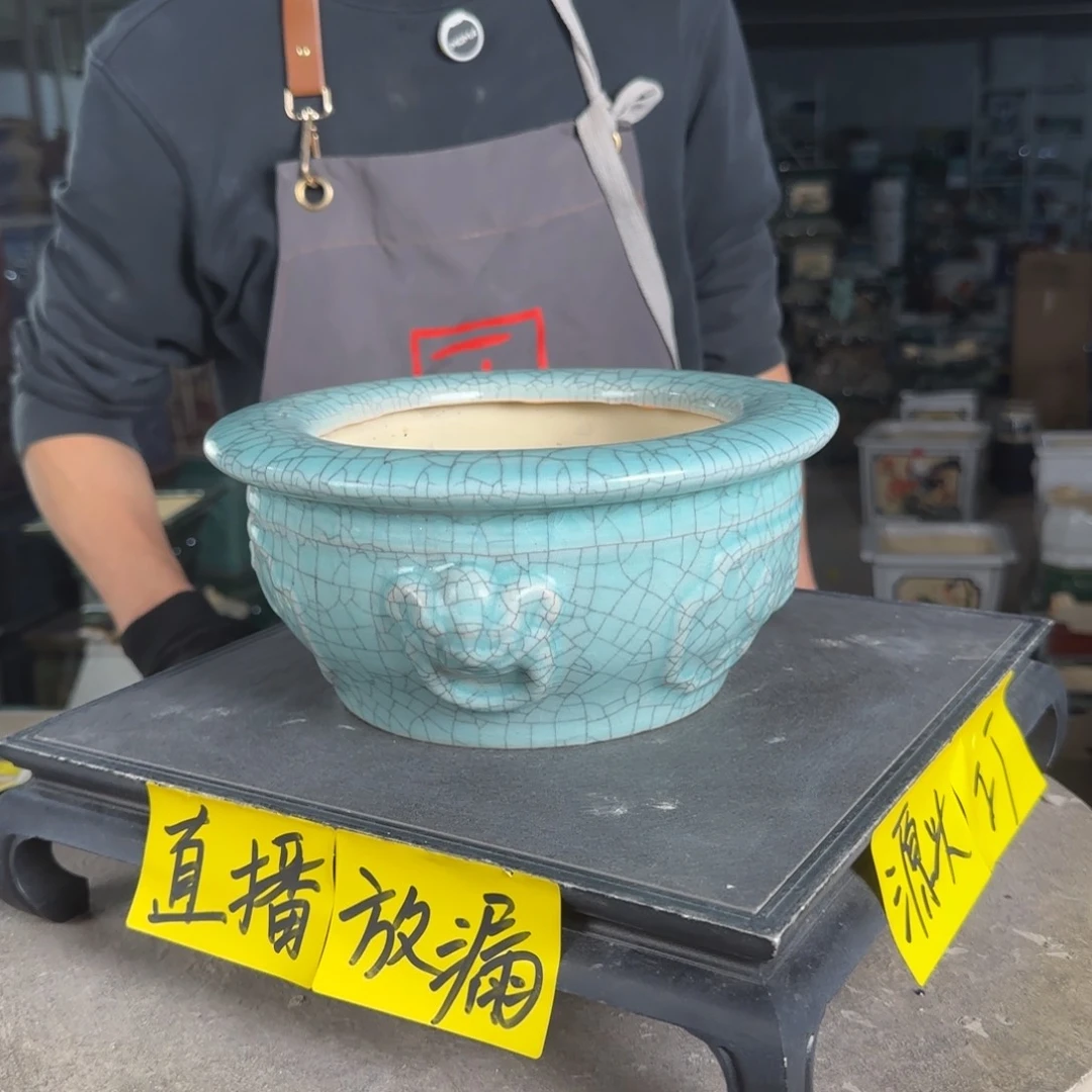 石湾花盆内口15，内深10