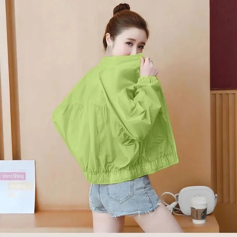 防晒衣女短款外套2025春夏季新款韩版宽松百搭休闲防晒衫xq