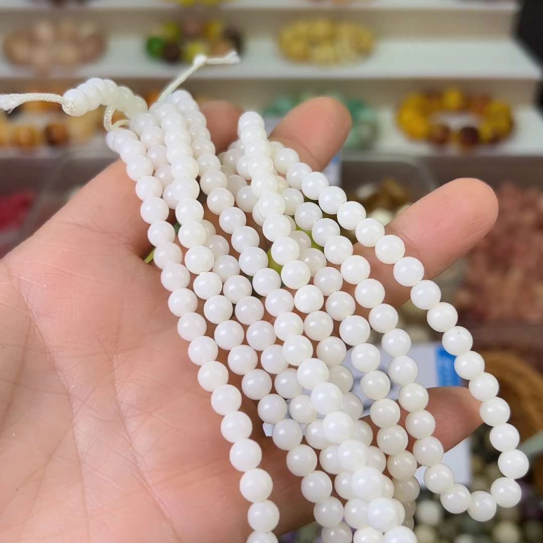 菩提根/象牙果吊坠卡6白圆110颗