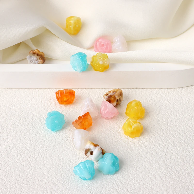 旗袍盘扣扣子国风莲蓬仿玉珠扣民族风新中式唐装衬衫扣