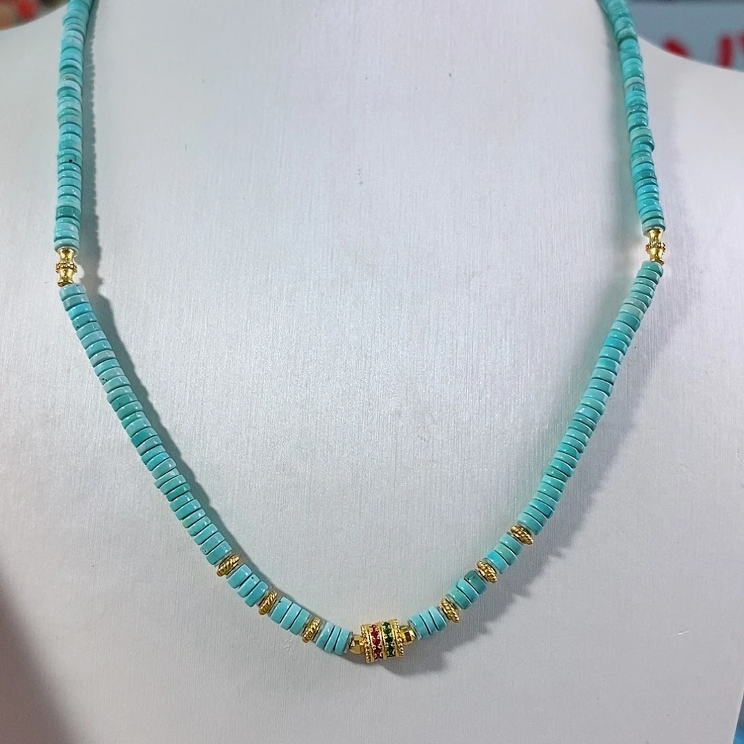 绿松石银S925镶嵌珠宝奇石