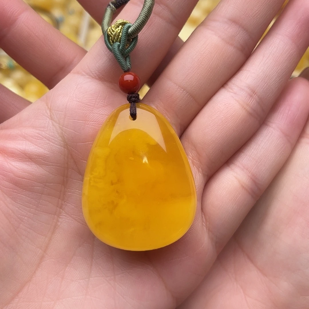 蜜蜡未镶嵌裸石蜜蜡梦微瑕