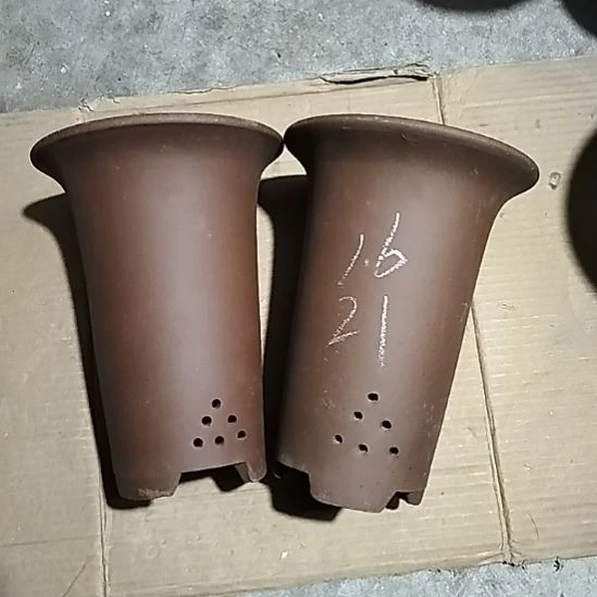 紫砂小号兰花紫泥两个