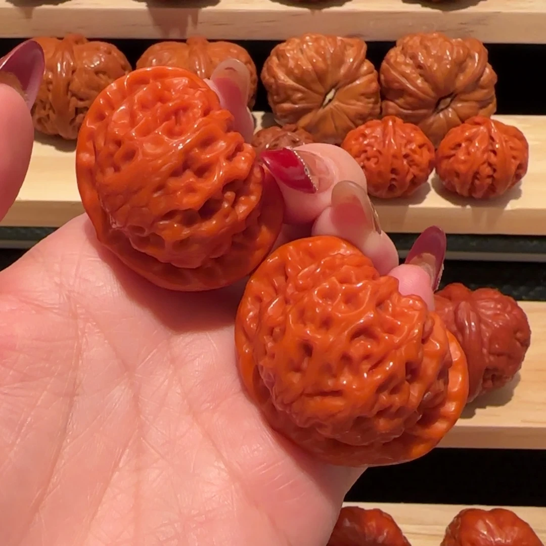 吊坠文玩核桃玉化宫灯41精品2968