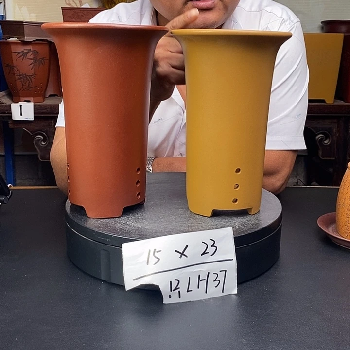 紫砂花盆货号一只LH37
