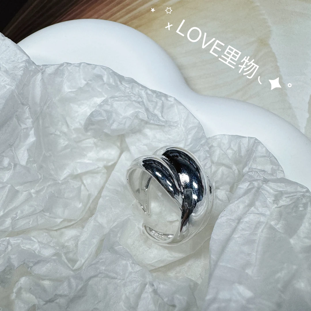铜合金戒指 LOVE里物ins小众设计感戒指女简约轻奢时尚个性百搭