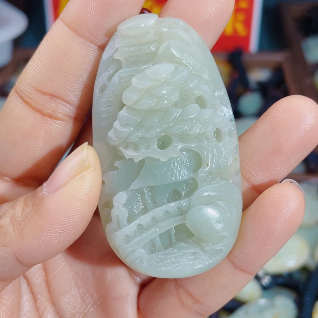 和田玉未镶嵌颈饰