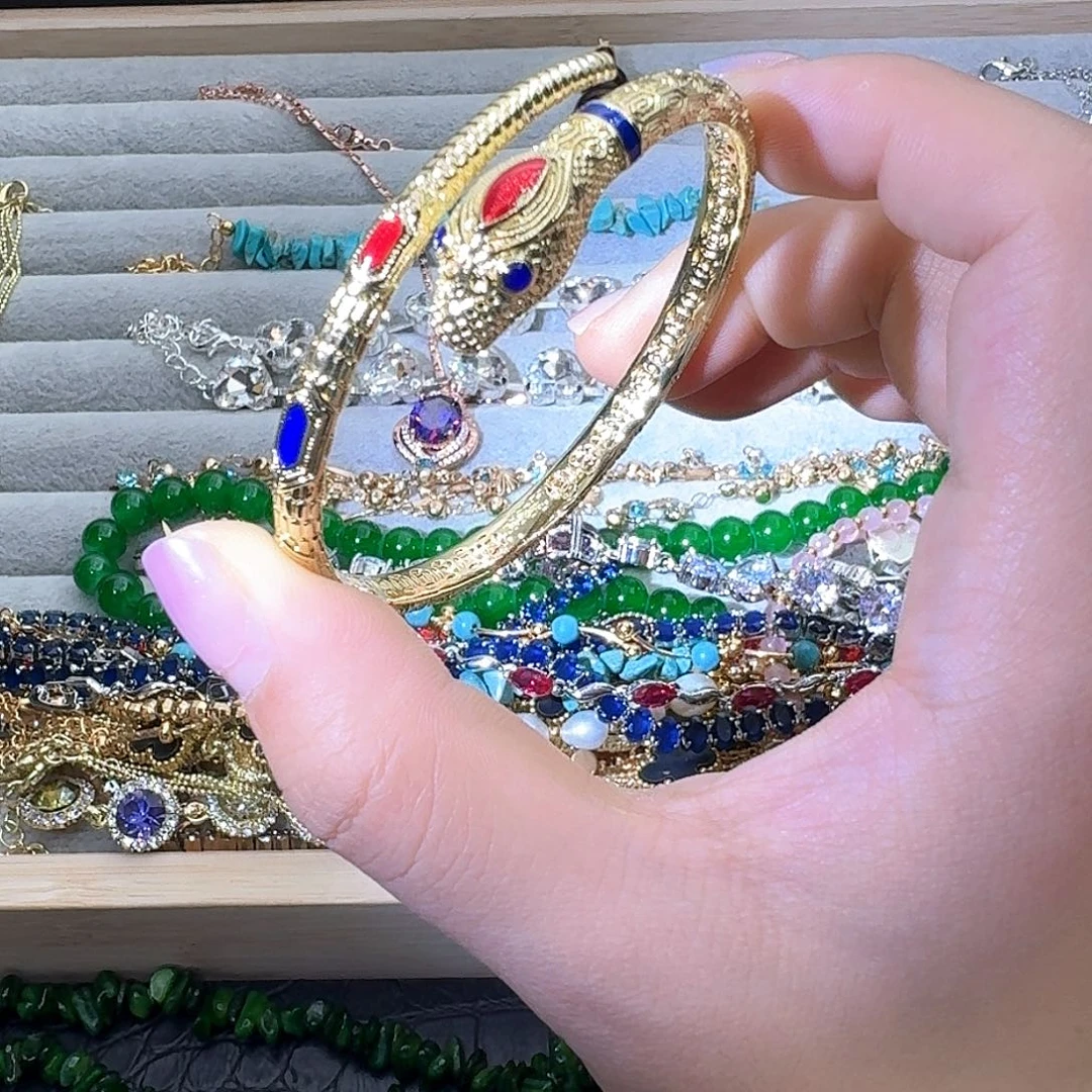 托帕石戒指银S925镶嵌