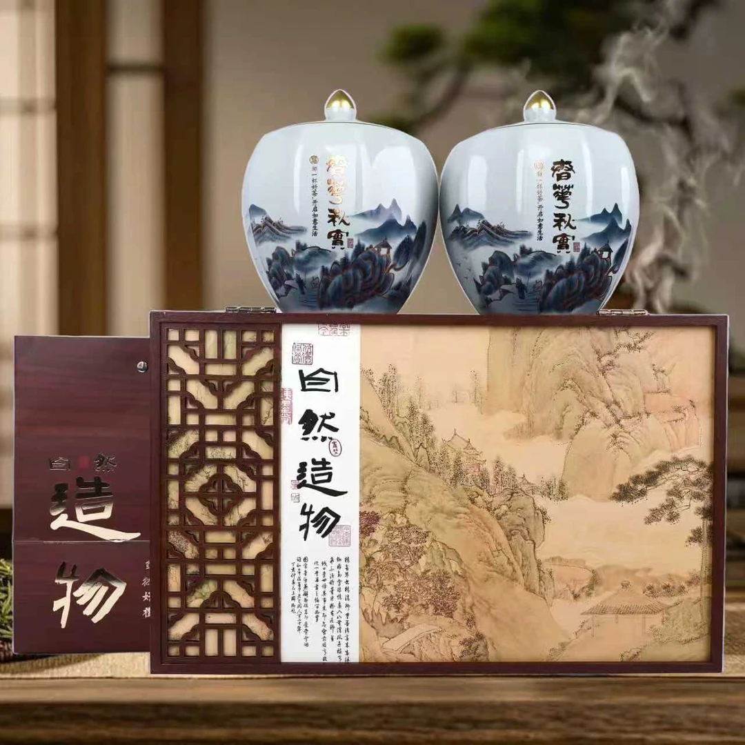 【顺丰包邮】毛尖绿茶2025新茶叶绿茶500g礼盒装茶礼 自然造物
