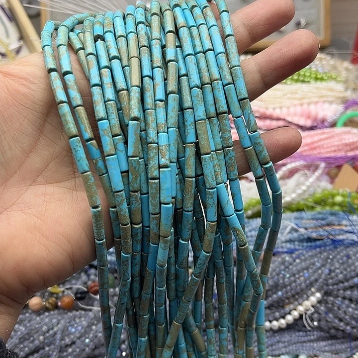 玛瑙/玉髓珠宝半成品未镶嵌一条4/13mm松石